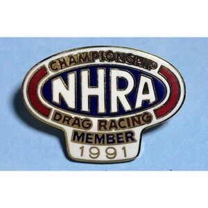 1991 NHRA National Hot Rod Association DRAG RACING Member's Pin